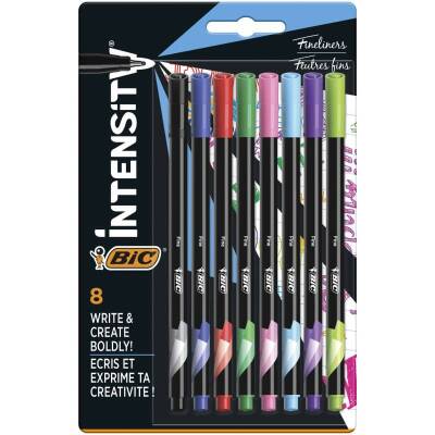 Bic Intensity Fine Liner İnce Uçlu Kalem 8'li Blister Asorti - 1