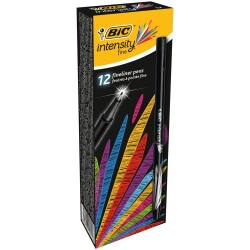 Bic Intensity Fine Liner İnce Uçlu Kalem Siyah 12'li Kutu - 1