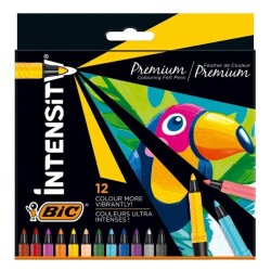 Bic Intensity Premium Keçeli Boya Kalemi 12 Renk - 1