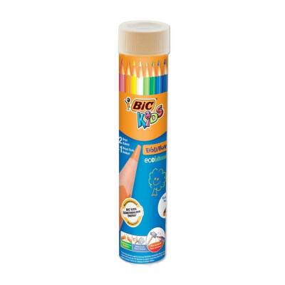 Bic Kids Evolution Kuru Boya Kalemi 12+1 Renk Metal Tüp - 1