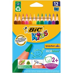 Bic Kids Evolution Triangle Üçgen Jumbo Boya Kalemi 12 Renk - 1