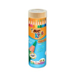 Bic Kids Evolution Triangle Üçgen Jumbo Boya Kalemi 12+1 Renk Metal Tüp - 1