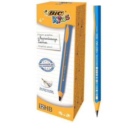 Bic Kids Evolution Üçgen Jumbo Kurşun Kalem Mavi 12'li Kutu - 1