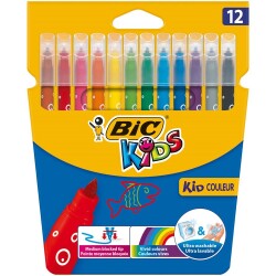 Bic Kids Kid Couleur Keçeli Boya Kalemi 12 Renk - 1