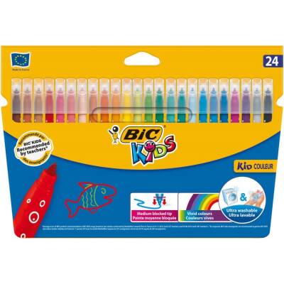 Bic Kids Kid Couleur Keçeli Boya Kalemi 24 Renk - 1