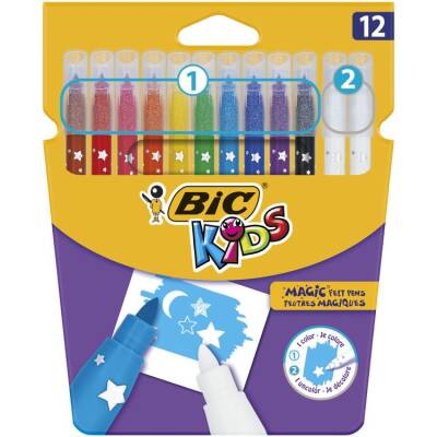 Bic Kids Magic Silinebilir Keçeli Boya Kalemi 12'li - 1