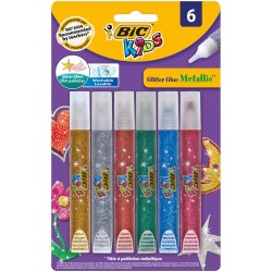 Bic Kids Metalik Simli Yapıştırıcı 6 Renk - 1