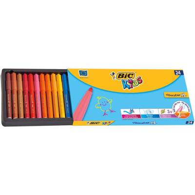 Bic Kids Visacolor XL Keçeli Boya Kalemi 24 Renk - 1