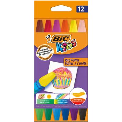 Bic Kids Yağlı Pastel Boya 12 Renk - 1