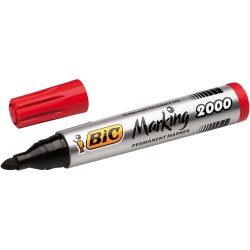 Bic Marking 2000 Permanent Marker Yuvarlak Uç Kırmızı - 1