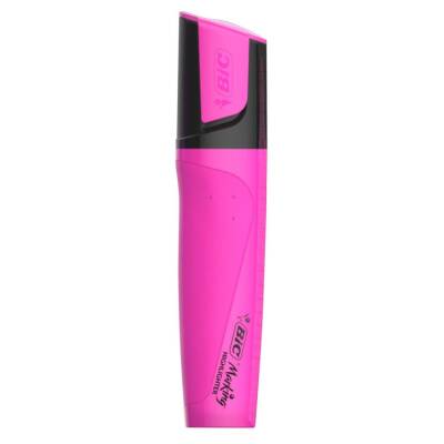 Bic Marking Highlighter Flat Fosforlu Kalem Pembe - 1