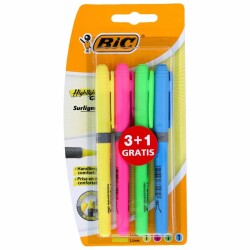 Bic Marking Highlighter Grip Fosforlu İşaretleme Kalemi 4 Renk - 1