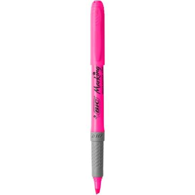 Bic Marking Highlighter Grip Fosforlu Kalem Pembe - 1