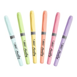 Bic Marking Highlighter Grip İşaretleme Kalemi Pastel 6 Renk - 1