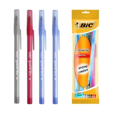 Bic Round Stic Tükenmez Kalem 4'lü Promosyon Paket - 1