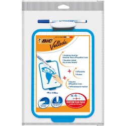 Bic Velleda 1218 Mini Beyaz Tahta + Kalem + Silgi - 1