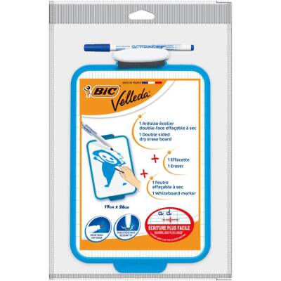 Bic Velleda 1218 Mini Beyaz Tahta + Kalem + Silgi - 1