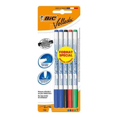 Bic Velleda 1721 Çocuk Tahta Kalemi 5'li Blister Karışık Renk - 1