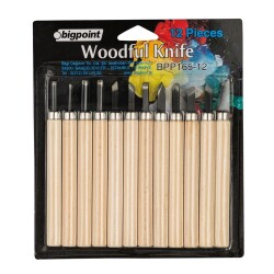 Bigpoint Ahşap Oyma 12'li Set (Woodful/Graver Knife) - Bigpoint