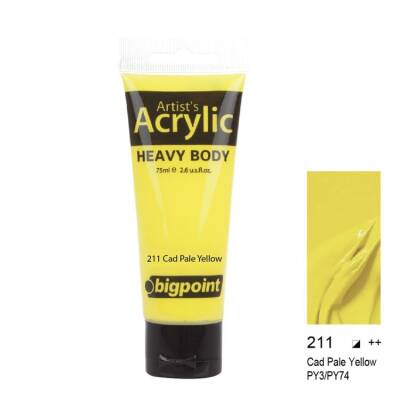 Bigpoint Akrilik Boya 75 ml Cad Pale Yellow 211 - 1