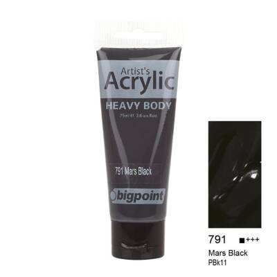 Bigpoint Akrilik Boya 75 ml Mars Black 791 - 1