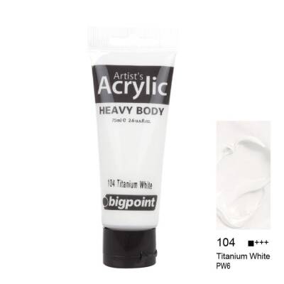Bigpoint Akrilik Boya 75 ml Titanium White 104 - 1