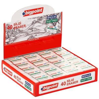 Bigpoint Dust-Free Silgi Beyaz - Küçük Boy 40'lı Kutu - 1