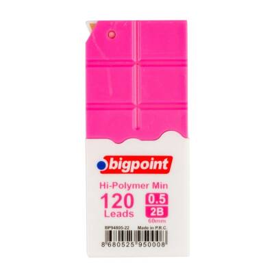 Bigpoint Kalem Ucu 0.5mm 2B 120'li Tüp Pembe - 1