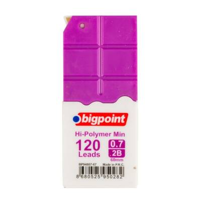 Bigpoint Kalem Ucu 0.7mm 2B 120'li Tüp Mor - 1