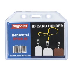 Bigpoint Kart Kabı Yatay Şeffaf 85x54mm - 1