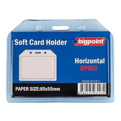 Bigpoint Kart Kabı Yatay Şeffaf 85x54mm - 1