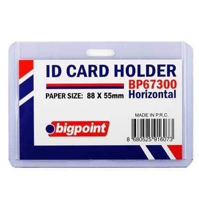 Bigpoint Kart Kabı Yatay Şeffaf 88x55mm - 1
