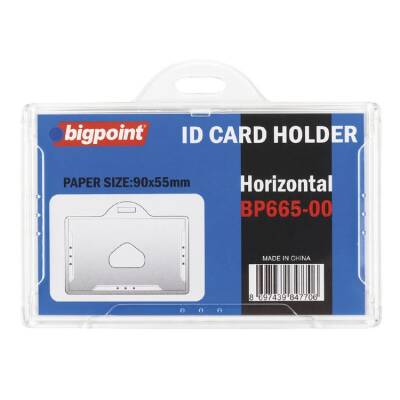 Bigpoint Kart Kabı Yatay Şeffaf 90x55mm - 1