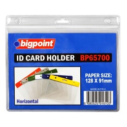 Bigpoint Kart Poşeti Yatay Şeffaf 128x91mm - 1