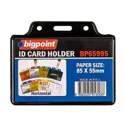 Bigpoint Kart Poşeti Yatay Siyah 85x55mm - 1