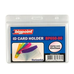 Bigpoint Korumalı Kart Poşeti Yatay Şeffaf 85x55mm - 1