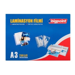Bigpoint Laminasyon Filmi A3 125 Mikron 100'lü Kutu - 1