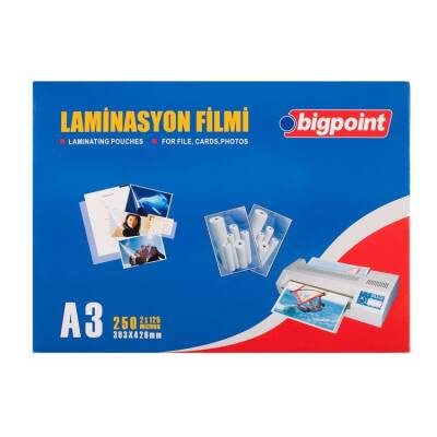 Bigpoint Laminasyon Filmi A3 125 Mikron 100'lü Kutu - 1