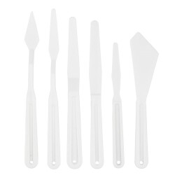 Bigpoint Plastik Spatula 5'li Set (Palette Knife) - 1