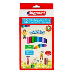 Bigpoint Silinebilir Mum Boya 12 Renk - 1