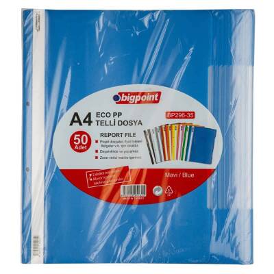 Bigpoint Telli Dosya Eco Mavi 50'li Paket - 1
