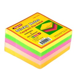 Bigpoint Yapışkanlı Not Kağıdı Super Sticky Küp 5 Renk 400 Yaprak - 1