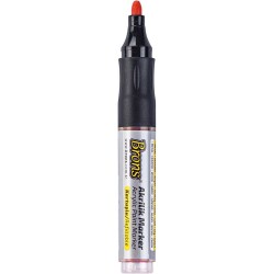Brons Akrilik Marker 4 mm Yuvarlak Uç Kırmızı - 1