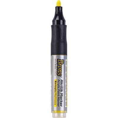Brons Akrilik Marker 4 mm Yuvarlak Uç Sarı - 1