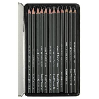 Bruno Visconti Sketch & Art Dereceli Kalem Seti 12'li Metal Kutu Drawing Set (B-14B) - 3