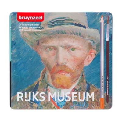 Bruynzeel Aquarel Boya Kalemi 24 Renk Metal Kutu Rijks Museum Vincent Van Gogh - 1