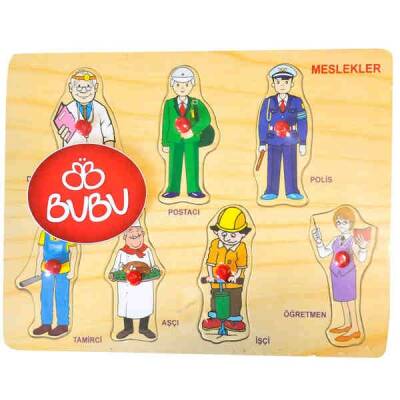 BuBu Ahşap Puzzle MESLEKLER - 1