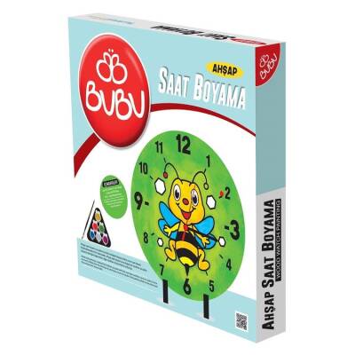 Bubu Ahşap Saat Boyama AC0008 - 1