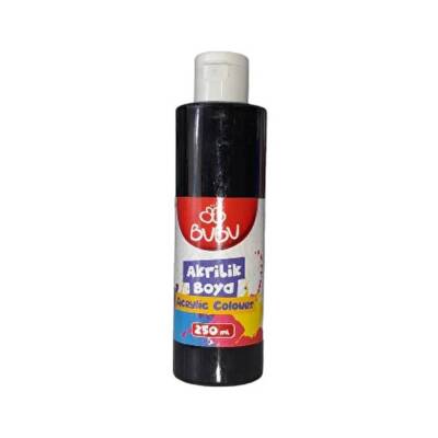 Bubu Akrilik Boya 250 ml SİYAH - 1