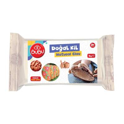 Bubu Doğal Kil Seramik Hamuru 1000 gr Kahverengi - 1